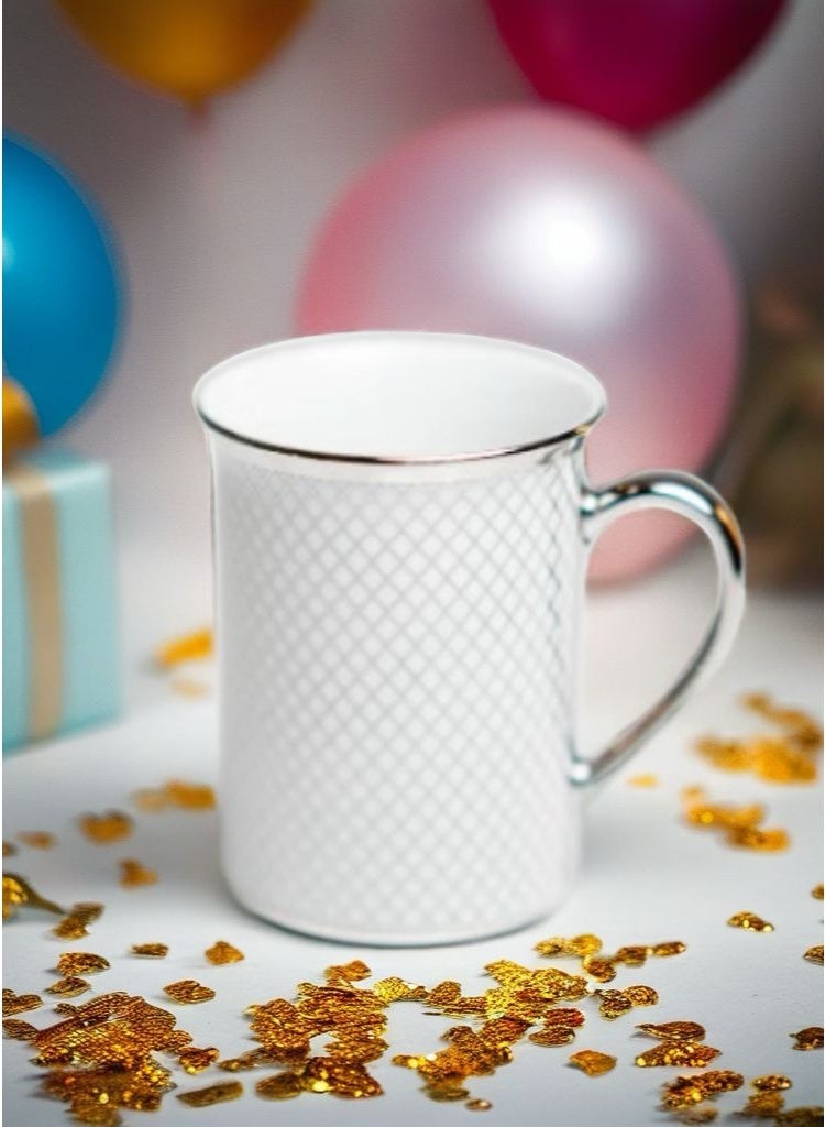 BYART Ceramic coffee mug with handle, 300 ml capacity, tea cup for drinks, cappuccino, latte and espresso, made in Turkey - Image 3