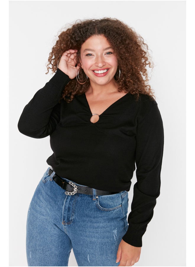 trendyol - Fitted Plus Size Sweater - Image 1