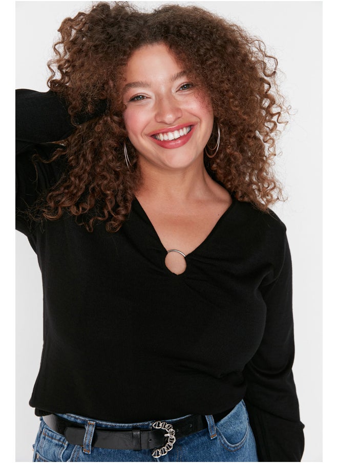 trendyol - Fitted Plus Size Sweater - Image 1