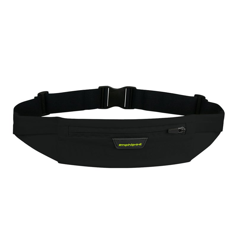 Amphipod MicroStretch OptiLuxe Belt UltraLight Minimalist Runners Waist Pack for Walking Hiking Running Men Women Amp Green OS Black XL - Image 2