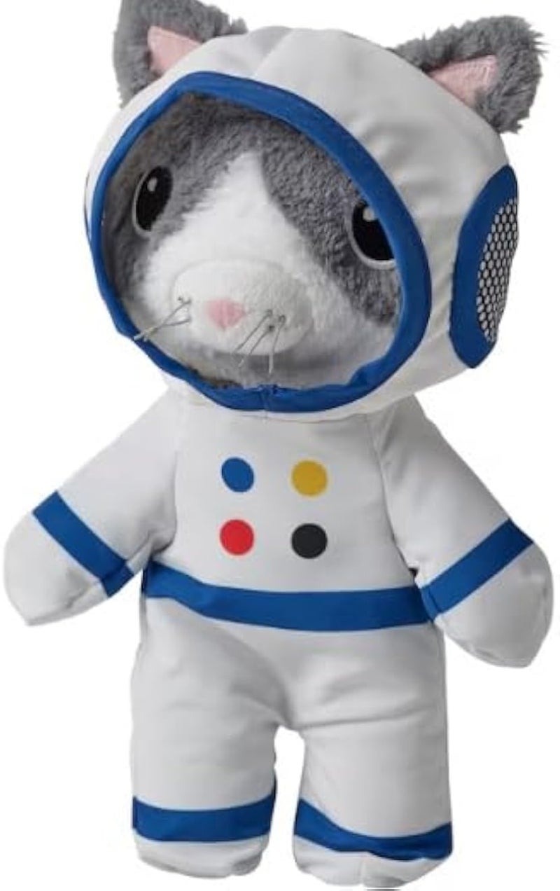 AFTONSPARV Soft Doll with Astronaut Suit, Cat 28cm