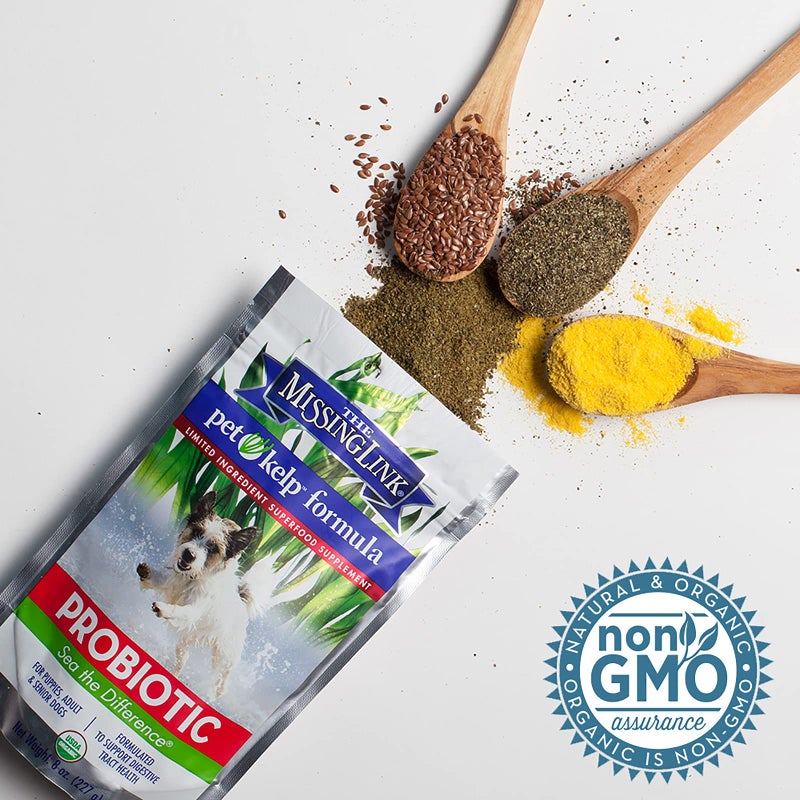 The Missing Link Pet Kelp Canine Probiotic 8oz Superfood Powdered Supplement, Organic & Limited Ingredient Formula for Digestive Health of Dogs - Image 4