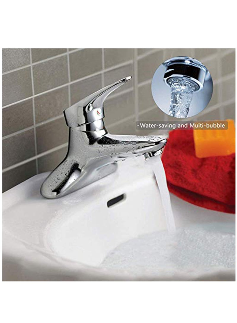 3 Pack Tap Aerators 24mm Replacement Part, Brass Male Spout Threaded Aerator with Gasket, Polished Chrome  for Faucet Kitchen Bathroom - Image 4