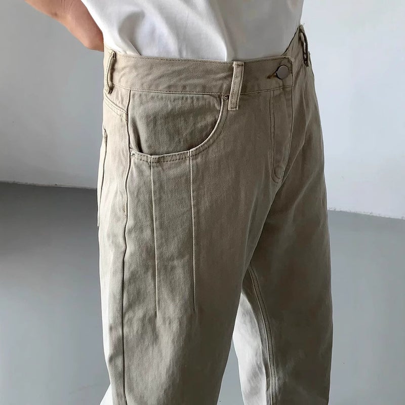 Unisex Classic Denim Jeans Loose Fit Daily Outdoor Wear - Image 1