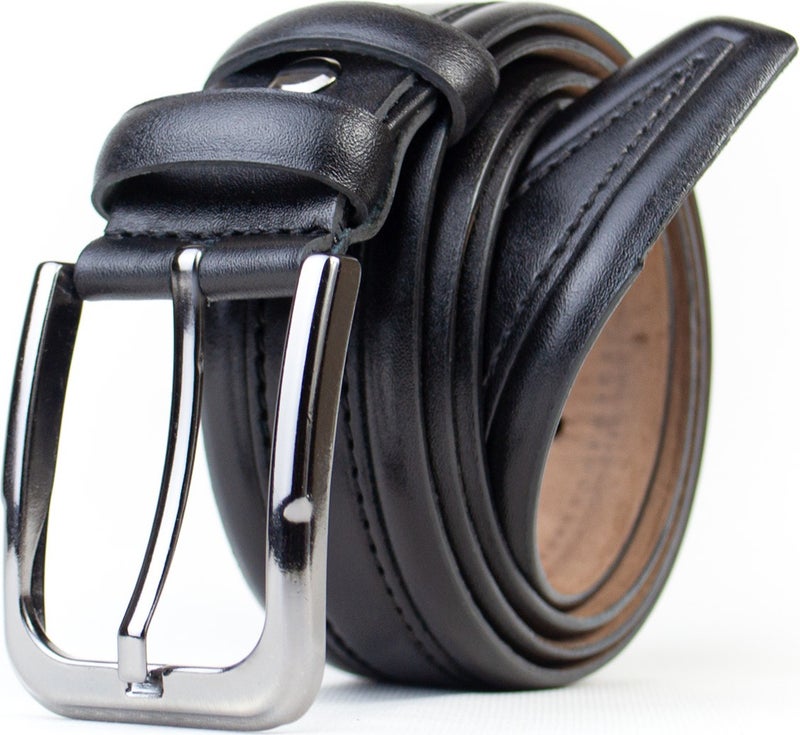 Gayış Gaış Special Oval Box | 100% Genuine Buffalo Leather | Classic Black Men's Belt | Gift Dowry Belt  - Image 3