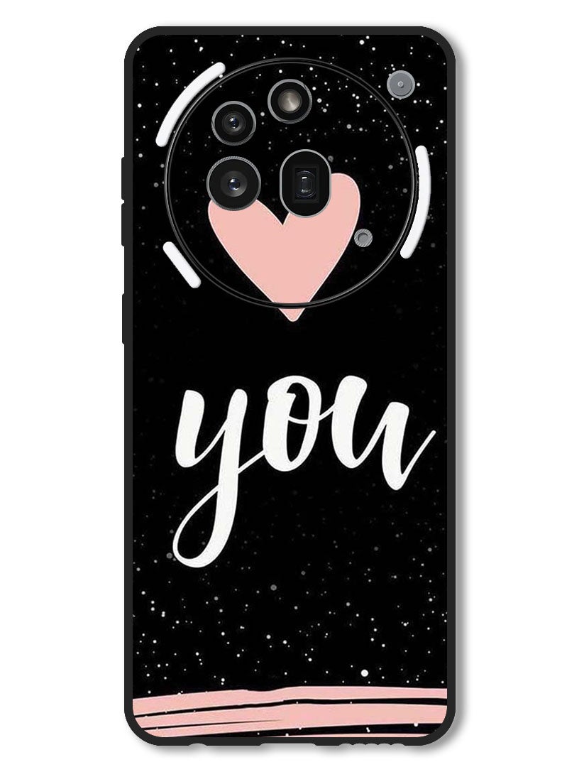 Theodor Case Compatible with Nothing Phone 3a Pro Protection Shockproof Bumper Cover You  Heart - Image 1