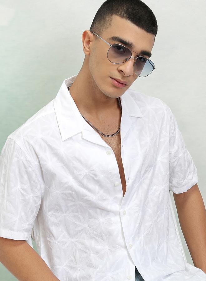 HIGHLANDER Floral Print Relaxed Fit Shirt - Image 1