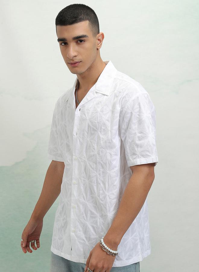HIGHLANDER Floral Print Relaxed Fit Shirt - Image 4