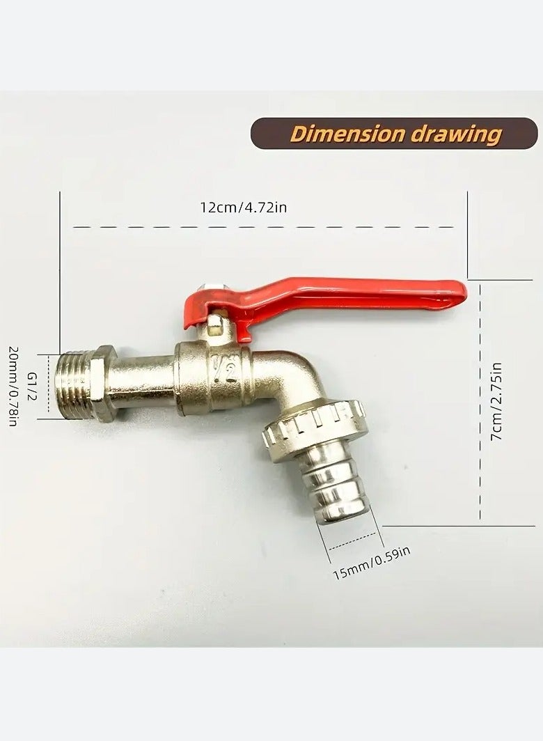 2 Pieces 1/2 Inch Garden Faucet - Image 5