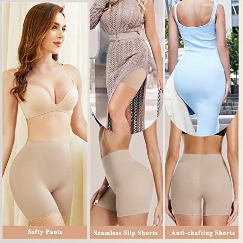 JOYSHAPER Slip Shorts for Women Under Dress Anti Chafing Underwear Boyshorts Panties for Women - Image 4