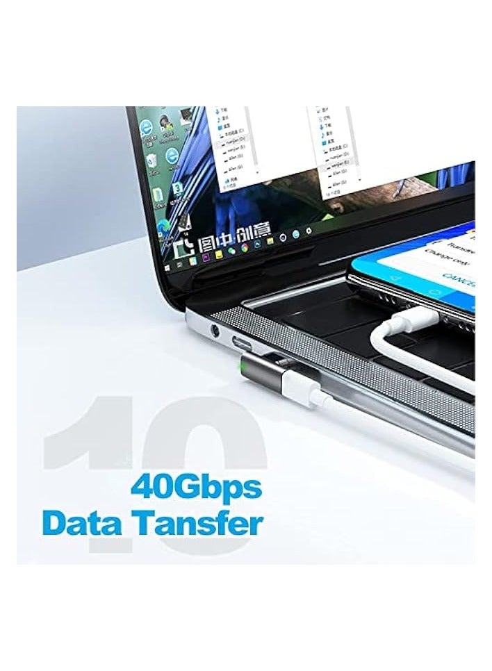 erorex USB C Magnetic Adapter, 24Pins Type-C Connector 40Gbp/s and 6K@60Hz 4K@60Hz Video Output, Conpatible with Thunderbolt3 MacBook Pro/Air and All Mainstream Type-C Devices - Image 2