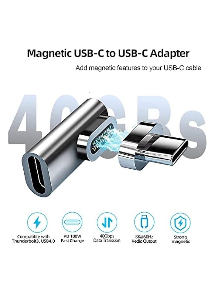 erorex USB C Magnetic Adapter, 24Pins Type-C Connector 40Gbp/s and 6K@60Hz 4K@60Hz Video Output, Conpatible with Thunderbolt3 MacBook Pro/Air and All Mainstream Type-C Devices - Image 5