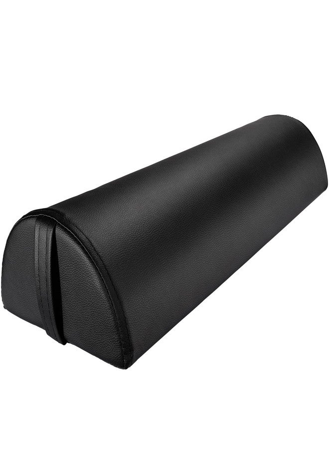 Noverlife Upgraded Large Massage Bolsters for Under Legs, 24 x 8 x 4 in Leg Bolster for Massage Table PU Leather Half Moon Pillow, Ankles Back Pain Relief Knee Bolster Cushion Bolster Pillow for Legs - Image 1