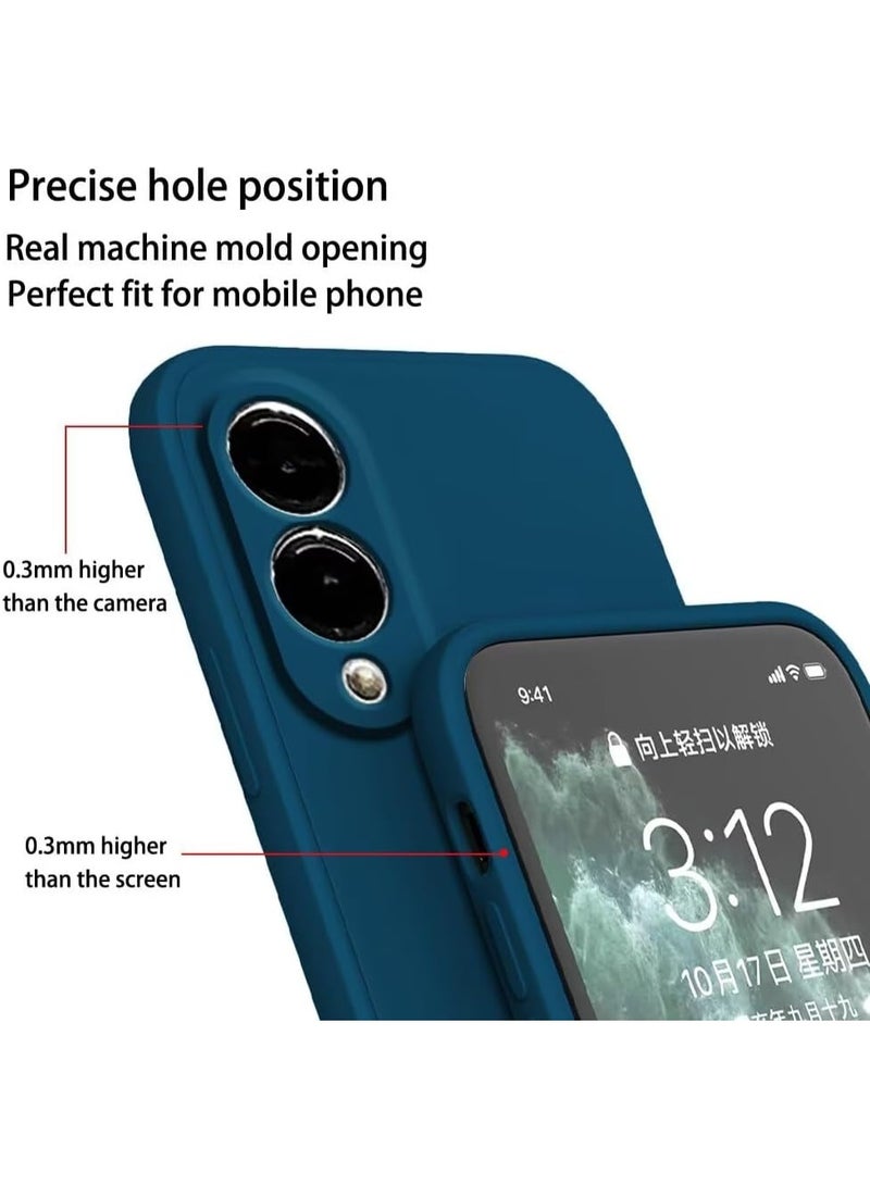 Case for Samsung Galaxy S25 Edge Soft Silicone Cover Shockproof Matte Finish Back Cover with Camera Protection Case for Samsung Galaxy S25 Edge - Image 2