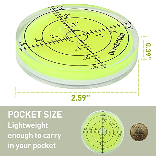 Golfupp Golf Green Reader Pro Putt Golf Ball Marker Round Bubble Level High Precision Golf Putting Aid Putting Green 66x12mm - Image 3