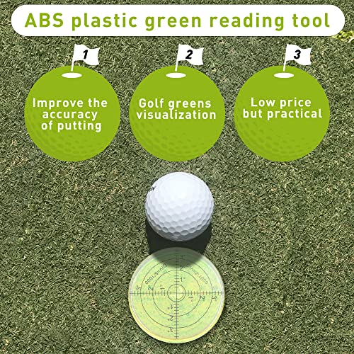 Golfupp Golf Green Reader Pro Putt Golf Ball Marker Round Bubble Level High Precision Golf Putting Aid Putting Green 66x12mm - Image 2