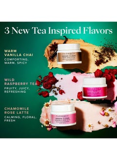 FARMACY Cleansing Balm Skin Care Set - Tea Harvest Travel Size Makeup Remover - Limited Edition Skincare Set Includes Warm Vanilla Chai, Wild Raspberry Tea + Chamomile Rose Latte (3 Count)  - Image 2