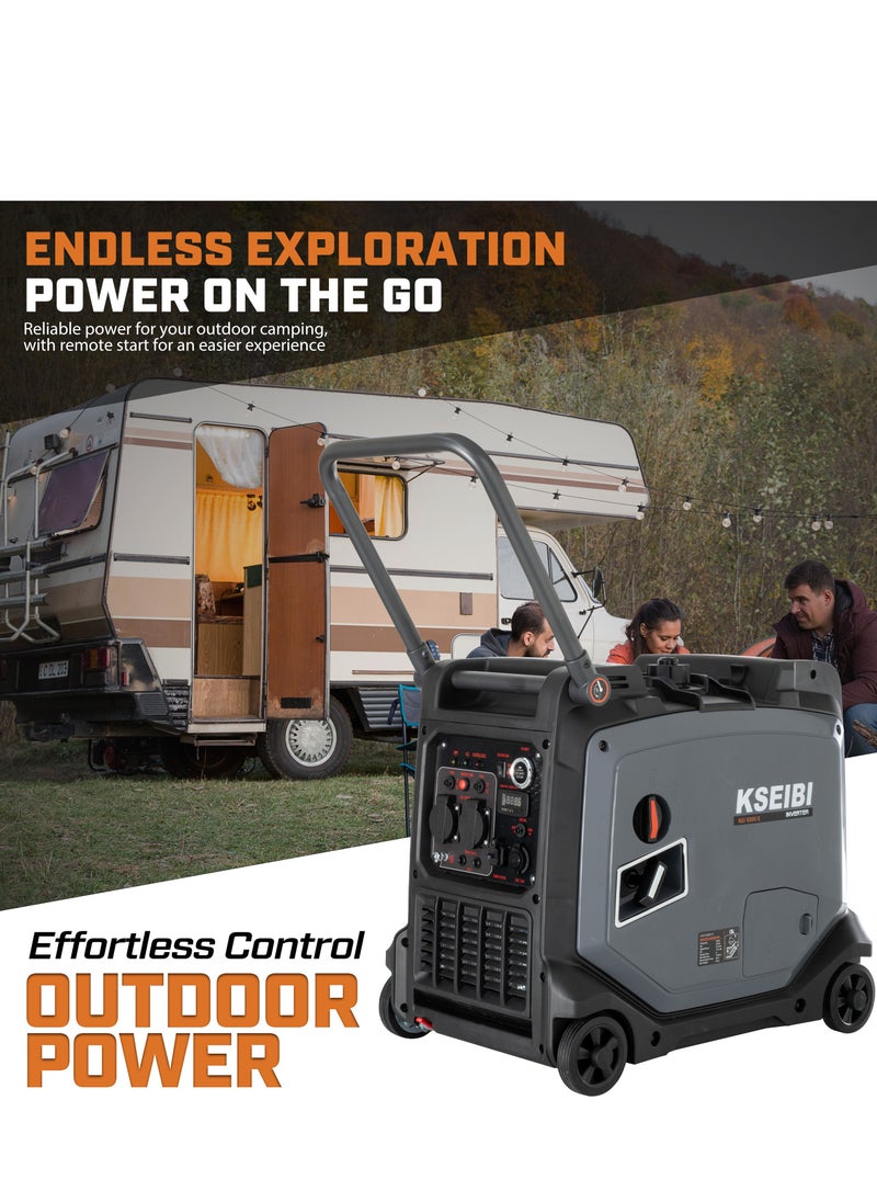 KSEIBI KGI 5500E Gasoline Inverter Generator, 5.5KW, Electric Start, Low Noise, Fuel-Efficient, Heavy-Duty Power Solution  - Image 3