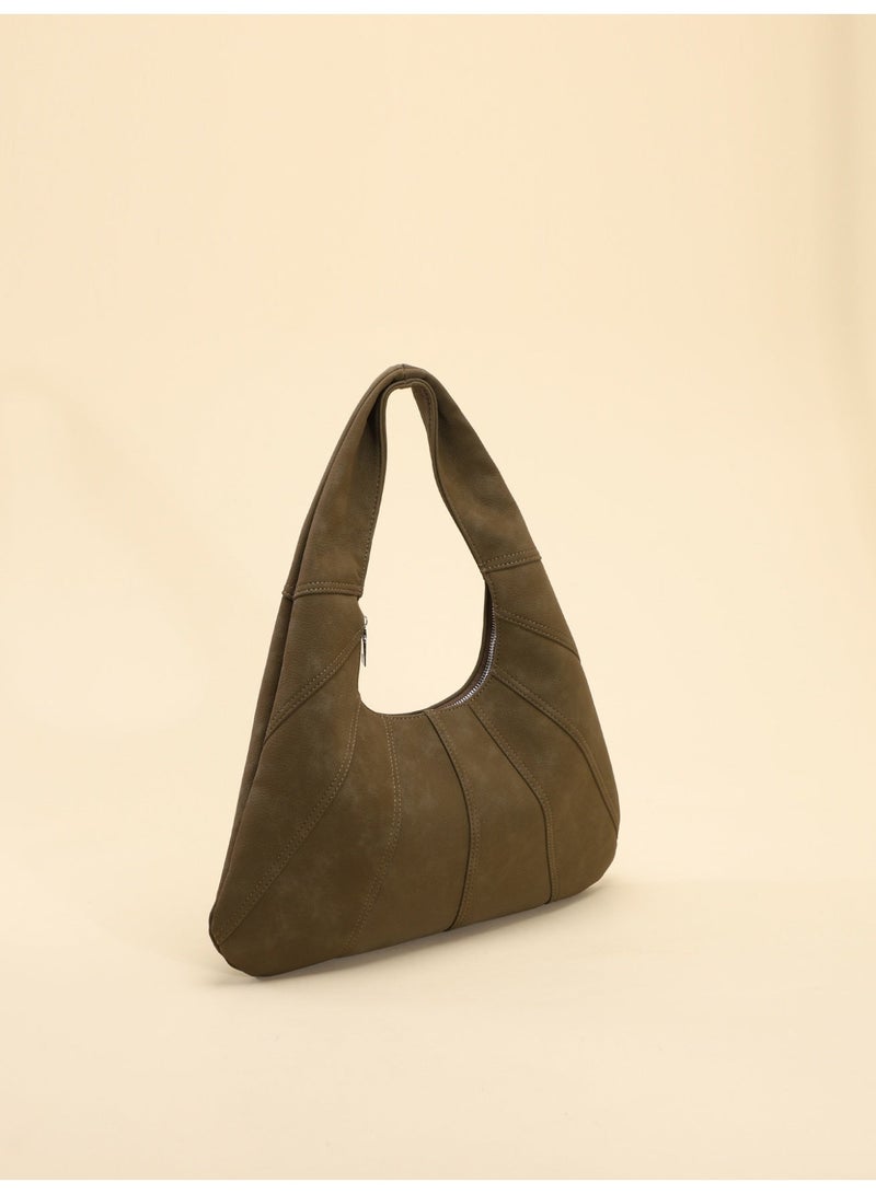 Soft PU Leather Slouchy Hobo Bag for Women, Large Capacity Shoulder Tote with Zipper Closure, Trendy Lightweight Handbag for Daily Work & Travel - Image 5