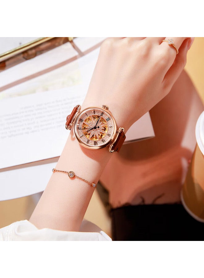 ROSDN Laostone Birthday 3.8 Women's Day Gift Starry Sky Watch Women's Luxury Mechanical Brand Name Watch - Image 4