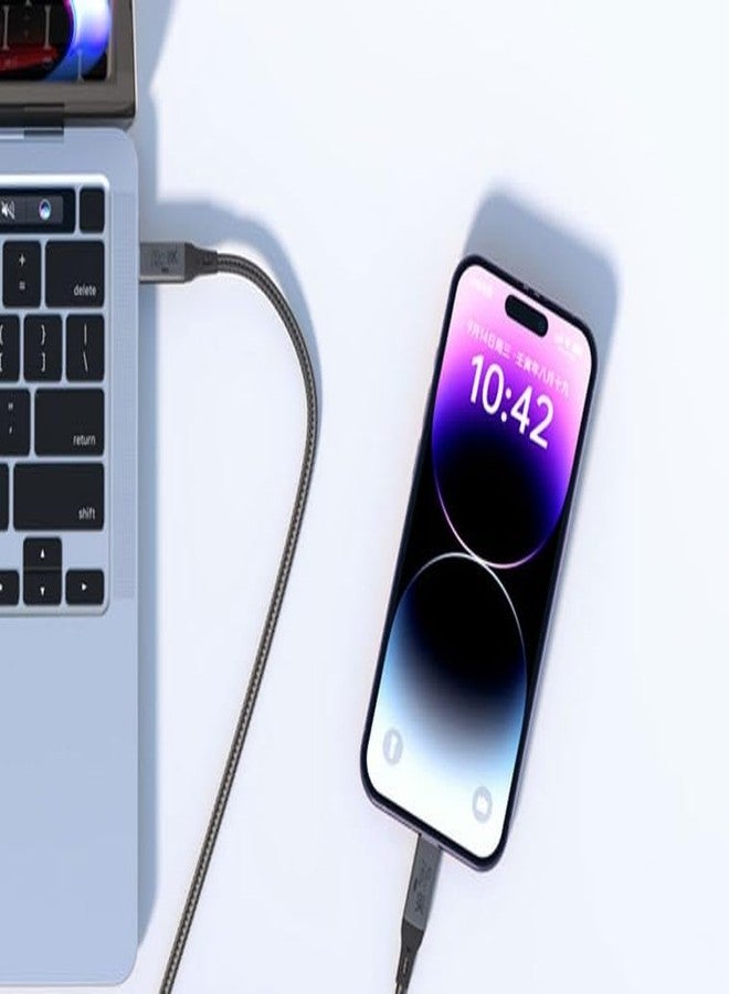 Vebner 1-Foot USB4 Cable Compatible with Thunderbolt 3, Thunderbolt 4 and USB-C - Supports 8K HD Display, 40gbps Data Transfer, 240W Charging - Image 4