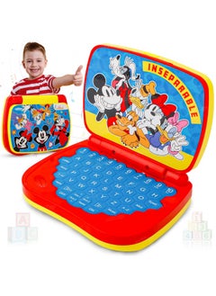 Zest 4 Toyz Zest 4 Toyz Kids Mickey Computer Toy Laptops for Kids Age 3+ Activity Number & Alphabet Charts Learning Educational Toy with Sound and Music -Yellow  - Image 1