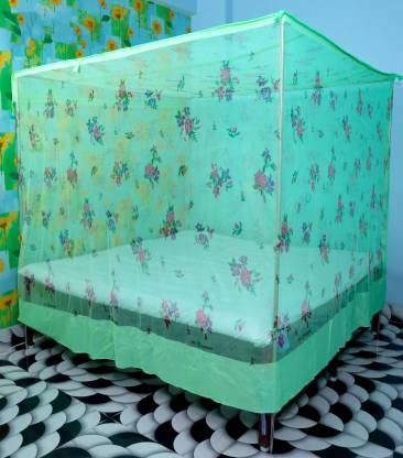 KOLAR Double Bed Mosquito Net, 6X6.5 Feet Premium Machardani (Green) - Image 4