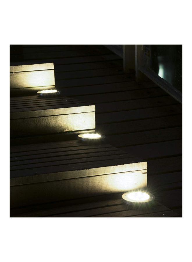 NIBEMINENT 4-Piece Solar Powered Outdoor Light Set Black/Silver - Image 2