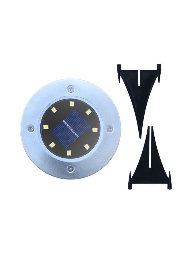 NIBEMINENT 4-Piece Solar Powered Outdoor Light Set Black/Silver - Image 3