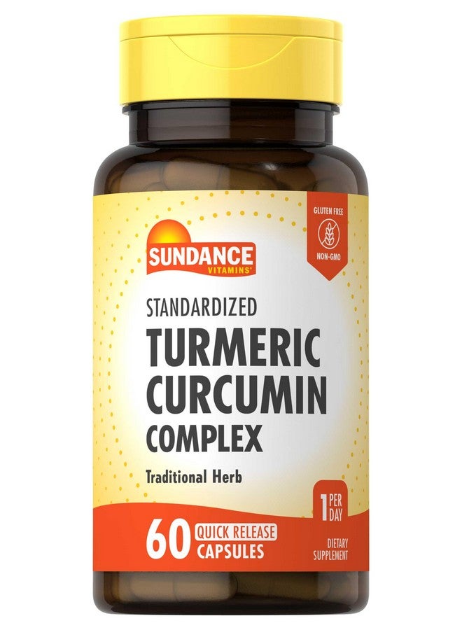 Sundance Turmeric Curcumin Complex | 60 Quick Release Capsules | Traditional Herbal Supplement | Non-GMO and Gluten Free Formula - Image 1