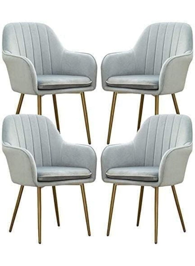 Poppins HOME Modern Comfort Dining Chairs Kitchen Velvet Dining Chairs Set of 4 - Image 1