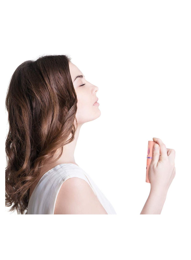 Nano Mist Sprayer,  Facial Mister Portable Mini Face Mist Steamer Handy Mist Sprayer with Mirror Design Moisturizing and Hydrating for Skin Care, Makeup, Eyelash Extension, 2 Pieces  - Image 3