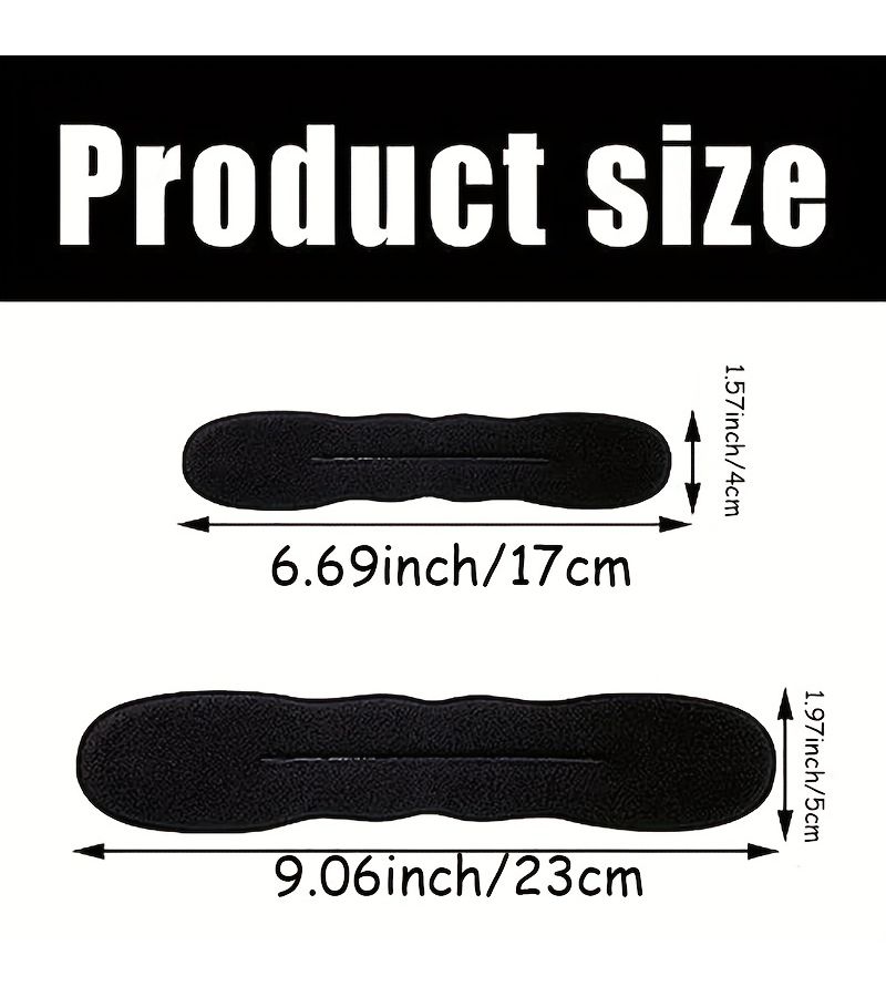 8pcs Bun Maker Foam Sponge Donut Hair Styling Tool 3 Large 5 Small Set - Image 4