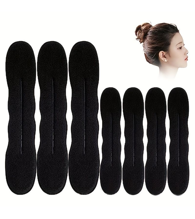 8pcs Bun Maker Foam Sponge Donut Hair Styling Tool 3 Large 5 Small Set - Image 2