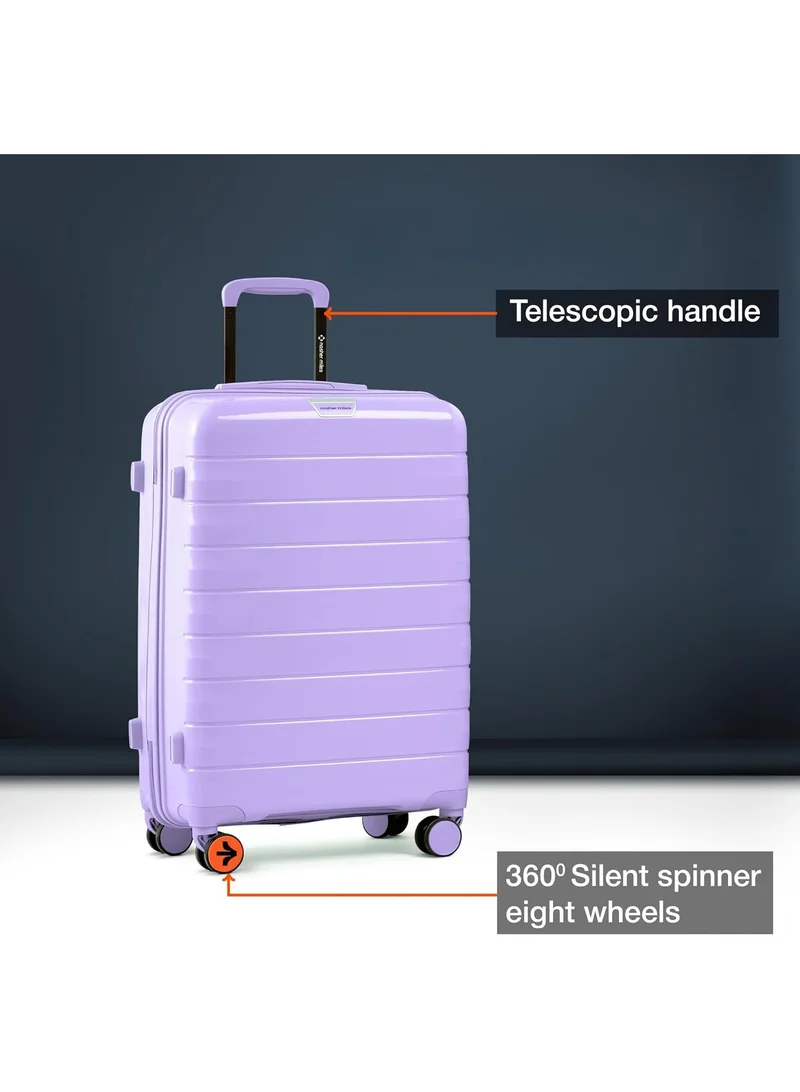 nasher miles Nasher Miles Vienna Hard-Sided Polypropylene Check-in Luggage Purple 28 inch | 75cm Trolley Bag