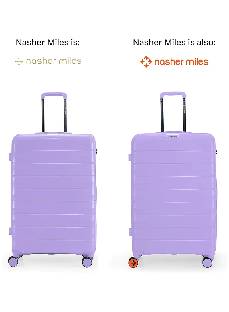 nasher miles Nasher Miles Vienna Hard-Sided Polypropylene Check-in Luggage Purple 28 inch | 75cm Trolley Bag