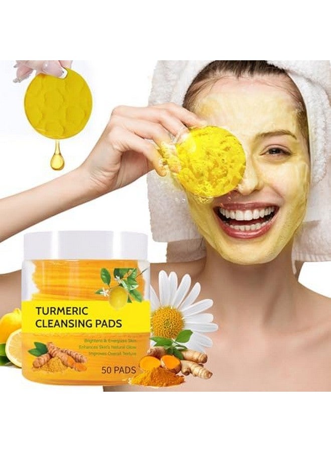 سيلفر سيل مناديل تنظيف وتقشير الوجه بالكركم مع فيتامين سي - توازن زيت البشرة والماء - مناسبة لجميع أنواع البشرة - 50 قطعة (متوسط) - Image 1