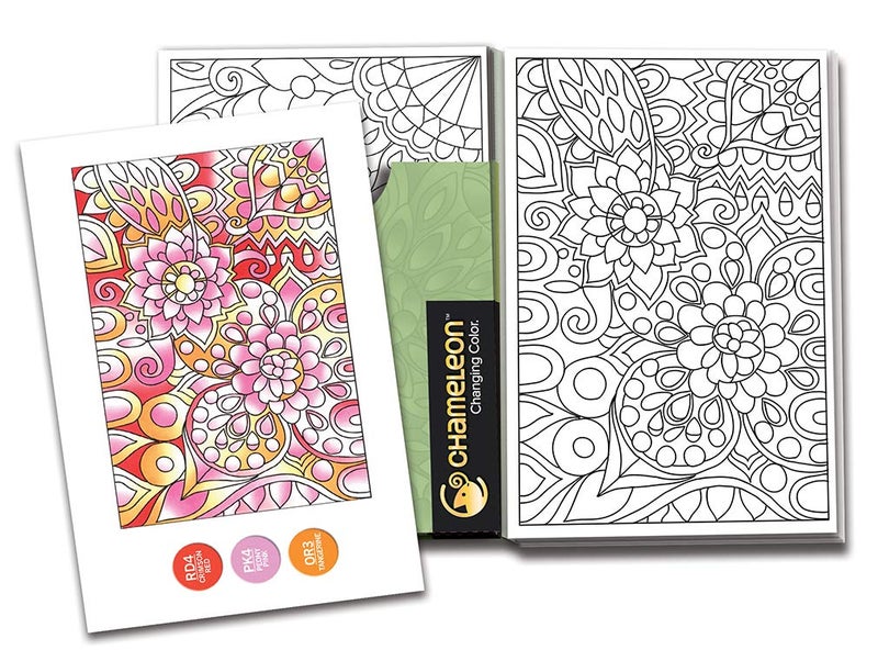 Chameleon Color Cards in Floral Patterns - Image 2