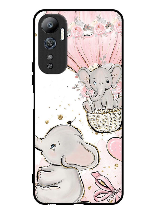 Covernex Protective Case Cover For Infinix Hot 20 Baby Elephants Art - Image 1