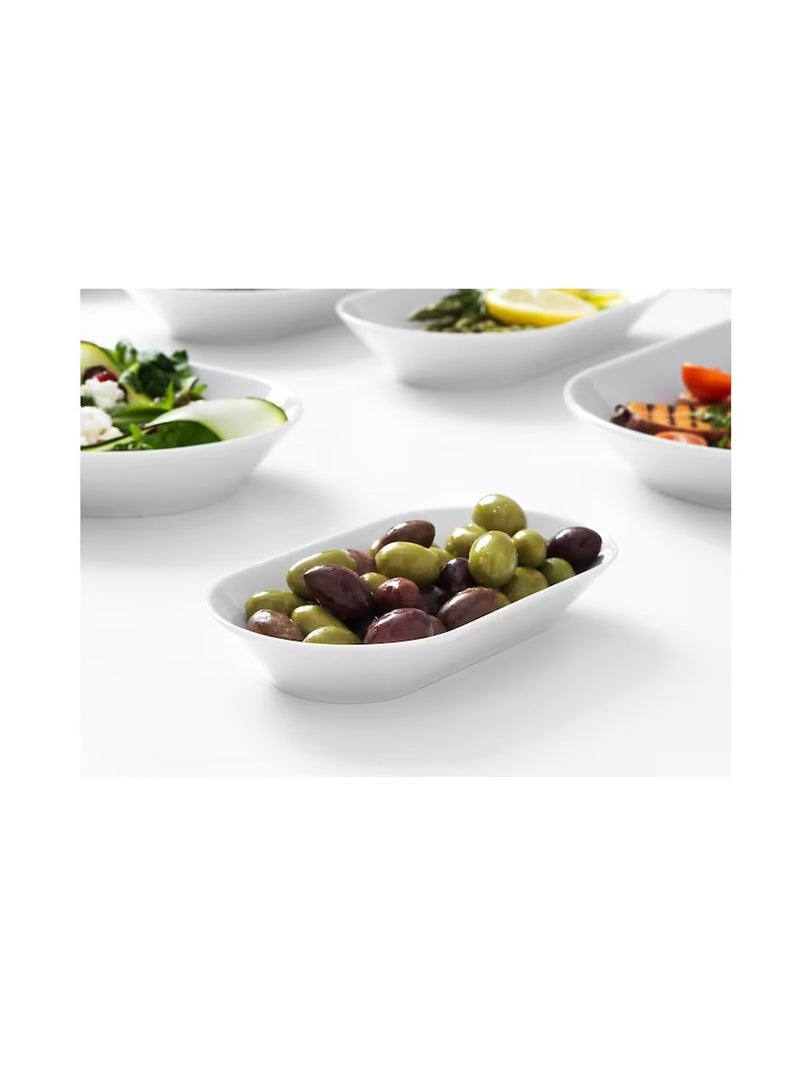 طبق التقديم، أبيض 19 × 10 سم - Image 2