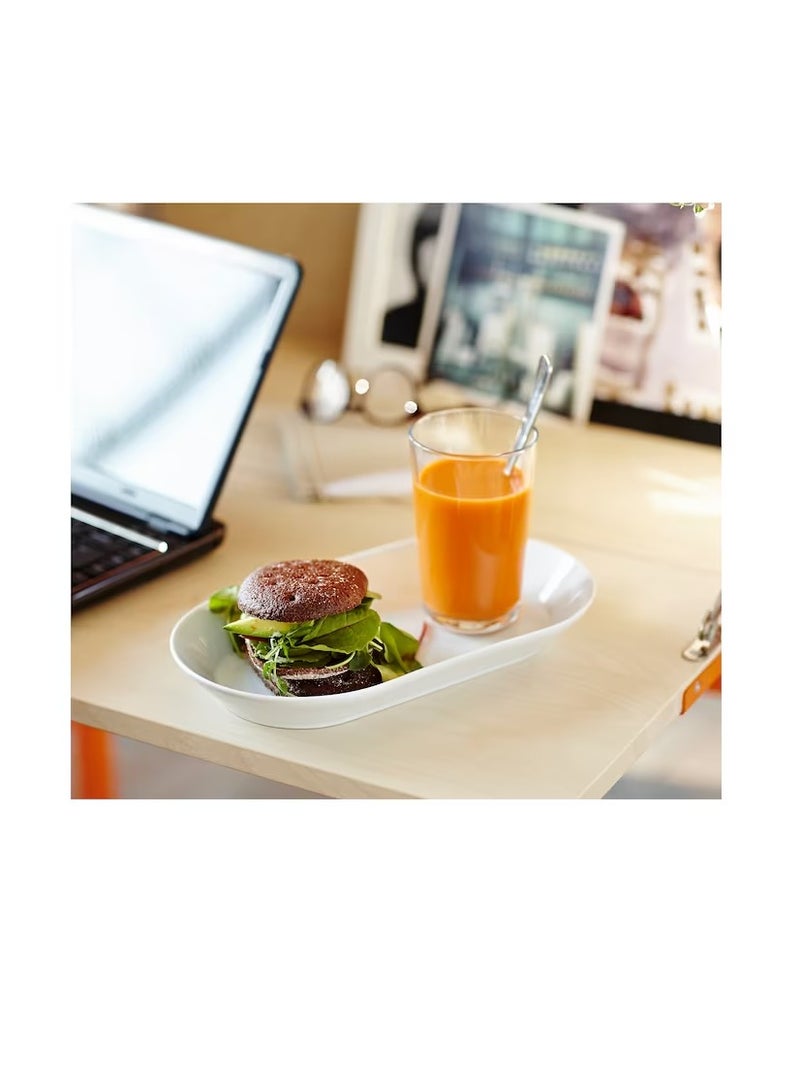 طبق التقديم، أبيض 19 × 10 سم - Image 3