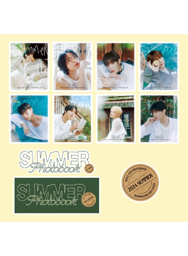 NIBEMINENT 98 Pcs Kpop ATEEZ SUMMER Deco Kit Waterproof Stickers, High Definition Printing Bright Colors, Suitable for Laptop Skateboard Luggage Water Bottle Guitar DIY - Image 2