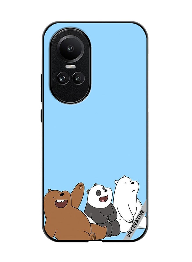 VR CREATIVE Protective Case Cover For Oppo Reno 10 Pro 3 Cute Teddy Design Multicolour - Image 1