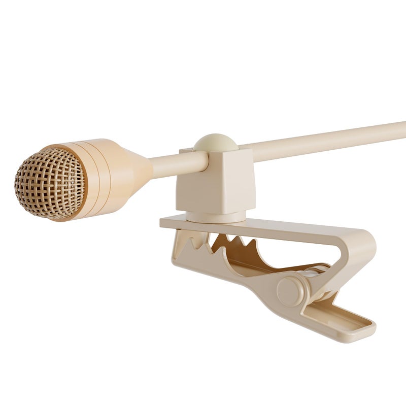JK J K Pro Beige Lavalier Lapel Condenser Microphone MIC-J 050 Compatible with Sennheiser Wireless Transmitter - Image 4