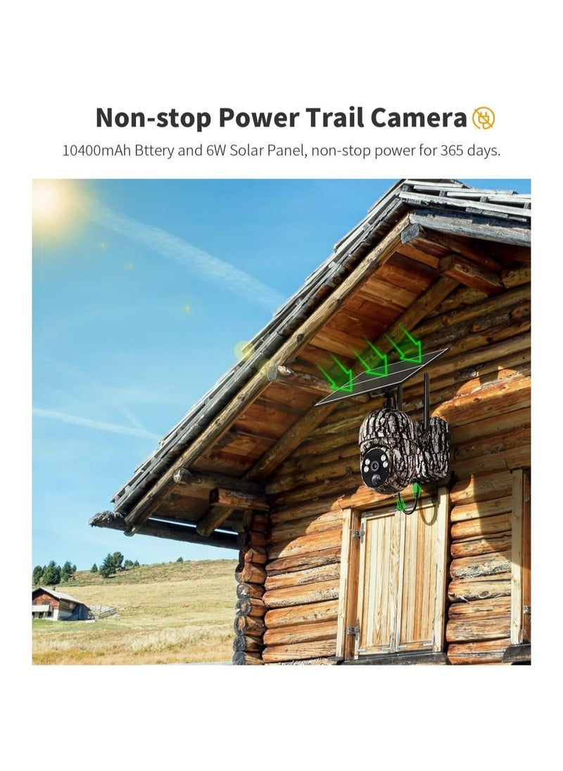 Generic - 4G LTE Cellular Trail Cameras, Gen 3.0, 360° Full View, 2K Live Streaming, Solar Powered, Remote Phone Access, Night Vision, Motion Activated Game/Deer Camera, IP65 Waterproof (No SD & SIM) - Image 1