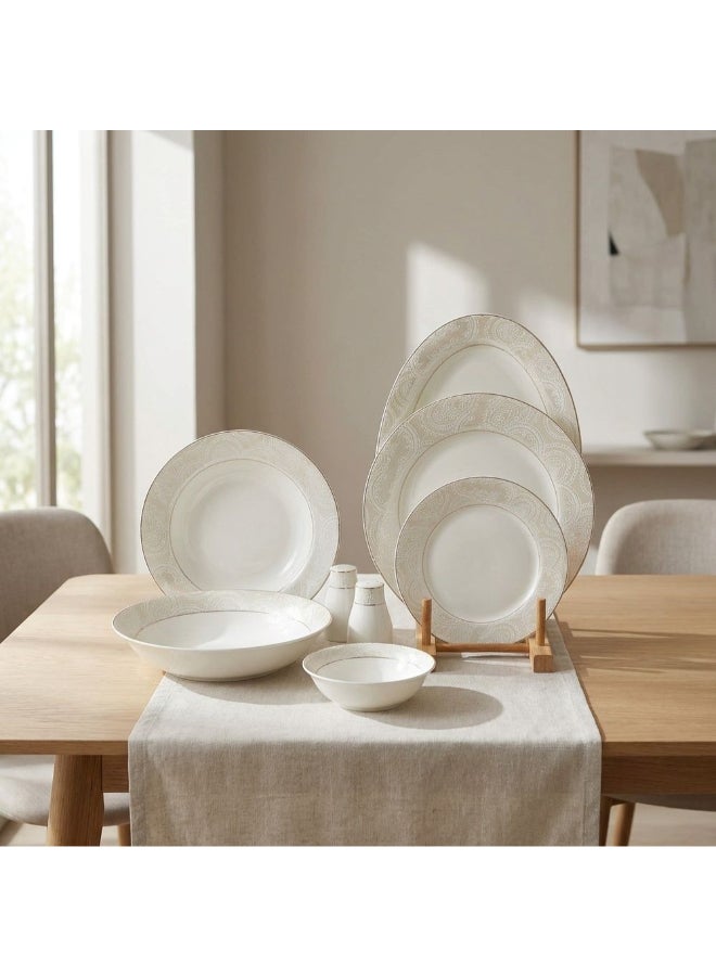 Veloria 29-Piece New Bone China Dinner Set for 6
