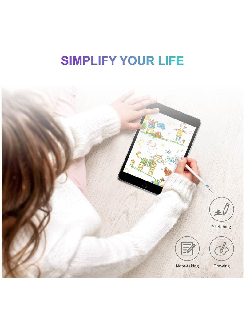 ELTRAZONE iPad Pro 11 & 12.9 inch, iPad 8th/7th/6th Gen, iPad Air 4th/3rd Gen,iPad Mini 5th Gen, Stylus Pen for Apple iPad with Palm Rejection, Active Pencil - Image 3