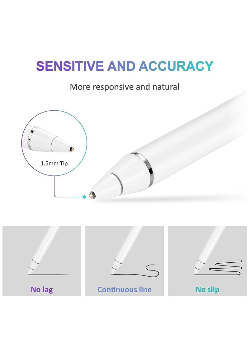 ELTRAZONE iPad Pro 11 & 12.9 inch, iPad 8th/7th/6th Gen, iPad Air 4th/3rd Gen,iPad Mini 5th Gen, Stylus Pen for Apple iPad with Palm Rejection, Active Pencil - Image 5