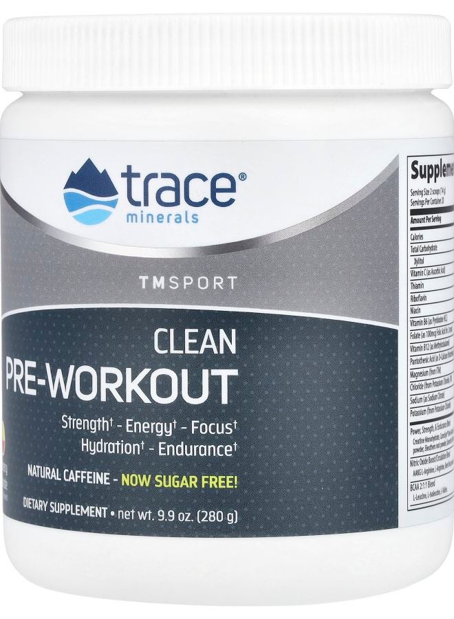 TRACE TM Sport Clean Pre Workout Raspberry Lemonade 9.9 oz (280 g) - Image 2
