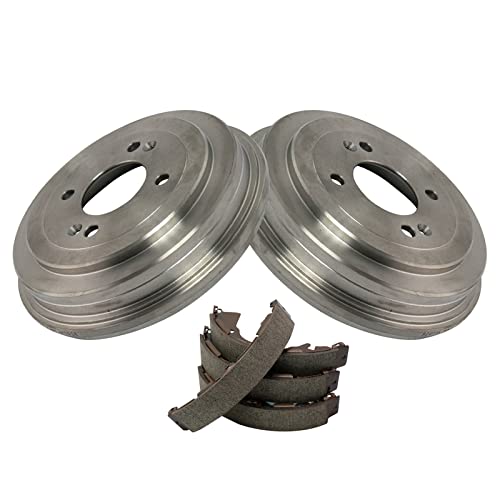 TRQ Rear Brake Drum & Shoe Kit Set for 2006-2011 Hyundai Accent / 2006-2011 Kia Rio / 2006-2011 Kia Rio5 - Image 1